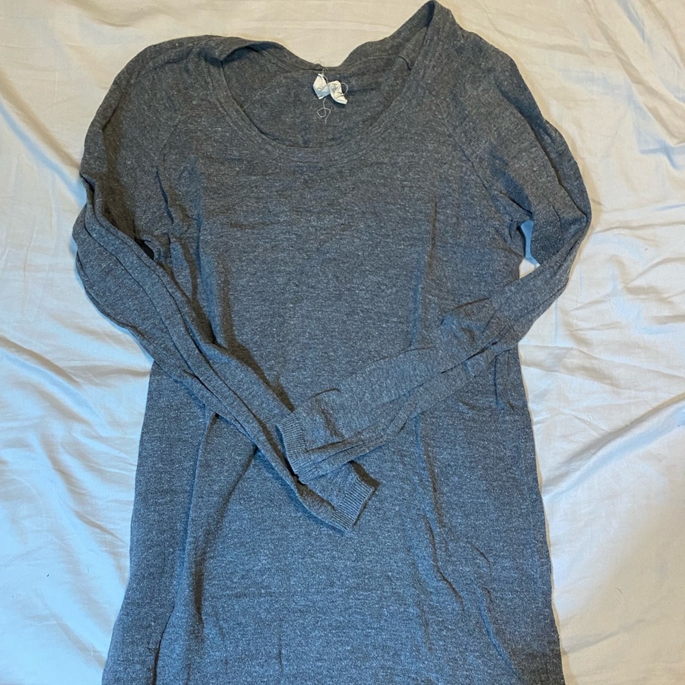 Grey cotton dress - perfect for fall / winter
